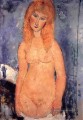 blonde Nackt 1917 Amedeo Modigliani